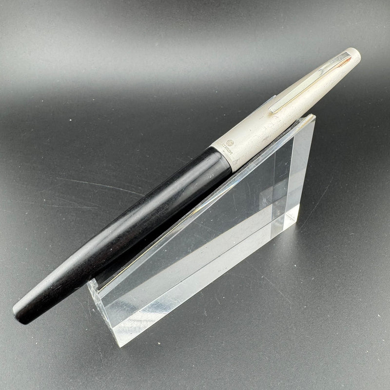 Platinum Black & Silver Fountain Pen Steel Iridium Fine Nib