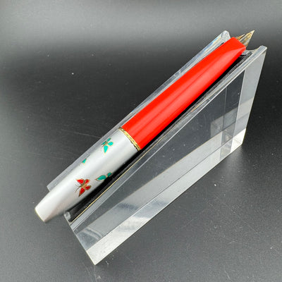 Platinum Floral Series Pocket Fountain Pen Butterfly 14K Gold Fine Nib