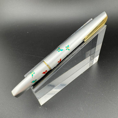 Platinum Floral Series Pocket Fountain Pen Butterfly 14K Gold Fine Nib