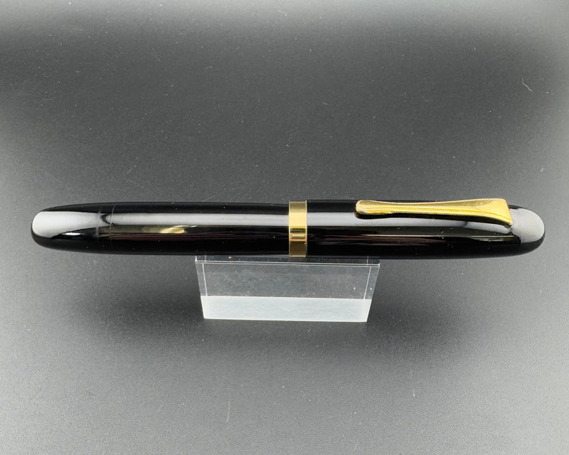 Ban-Ei Urushi Ebonite Eyedropper Fountain Pen 14K Gold GK 50 Nib w/Box