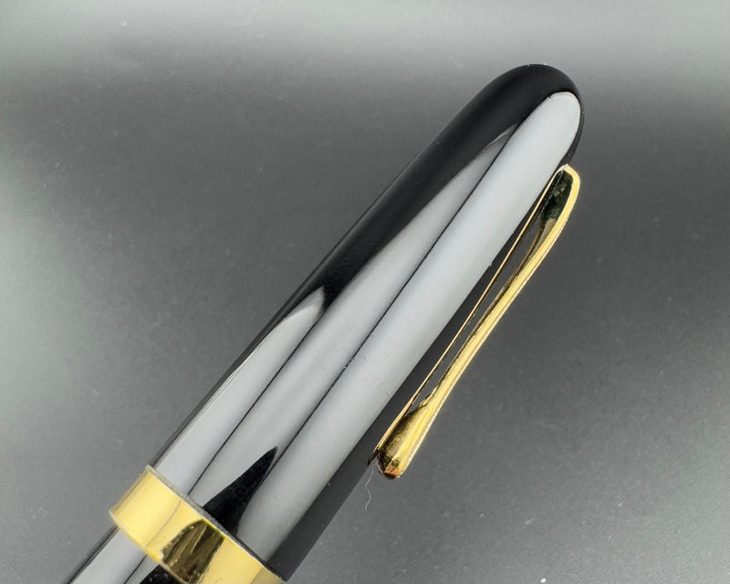 Ban-Ei Urushi Ebonite Eyedropper Fountain Pen 14K Gold GK 50 Nib w/Box