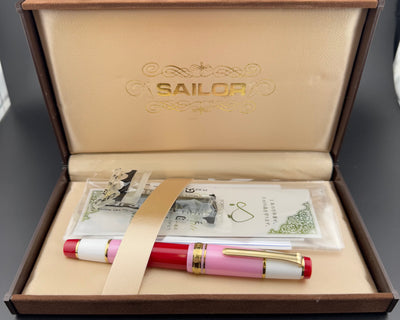 Sailor Pro Gear Millecolore Pink Fountain Pen 21K Gold H-MF Nib w/ Box