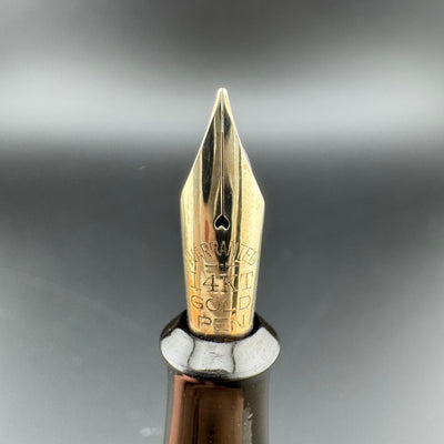 SY & Co "The Skee Pen" BCHR Ebonite Eyedropper Fountain Pen 14K Gold Flex Nib