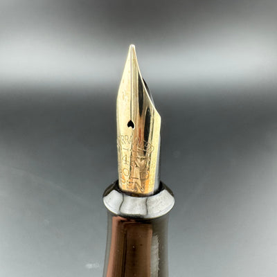 SY & Co "The Skee Pen" BCHR Ebonite Eyedropper Fountain Pen 14K Gold Flex Nib