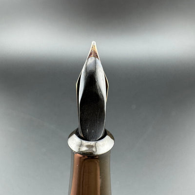 SY & Co "The Skee Pen" BCHR Ebonite Eyedropper Fountain Pen 14K Gold Flex Nib