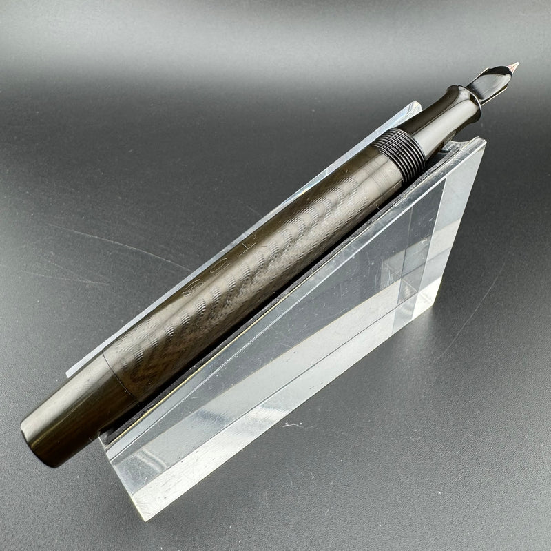 SY & Co "The Skee Pen" BCHR Ebonite Eyedropper Fountain Pen 14K Gold Flex Nib