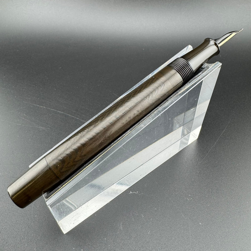 SY & Co "The Skee Pen" BCHR Ebonite Eyedropper Fountain Pen 14K Gold Flex Nib