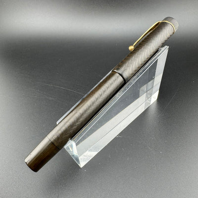 SY & Co "The Skee Pen" BCHR Ebonite Eyedropper Fountain Pen 14K Gold Flex Nib