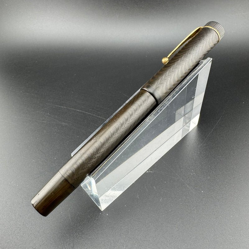 SY & Co "The Skee Pen" BCHR Ebonite Eyedropper Fountain Pen 14K Gold Flex Nib