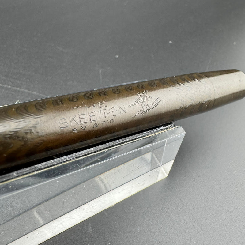 SY & Co "The Skee Pen" BCHR Ebonite Eyedropper Fountain Pen 14K Gold Flex Nib