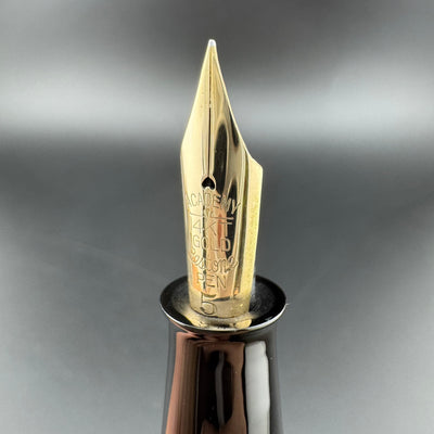 Academy Temple Maki-e Urushi Eyedropper Fountain Pen 14K Gold Flex Nib