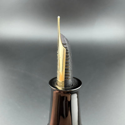 Academy Temple Maki-e Urushi Eyedropper Fountain Pen 14K Gold Flex Nib