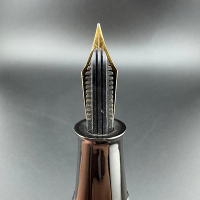 Academy Temple Maki-e Urushi Eyedropper Fountain Pen 14K Gold Flex Nib