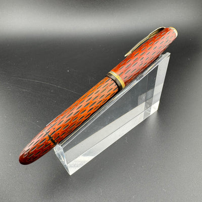 Ideal Kamakura-Bori Urushi Eyedropper Fountain Pen 14K Gold Extra-Fine Nib