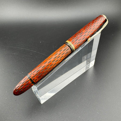 Ideal Kamakura-Bori Urushi Eyedropper Fountain Pen 14K Gold Extra-Fine Nib