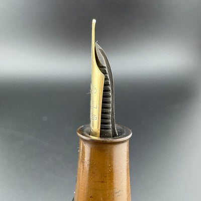 Ideal High Class Kamakura-Bori Urushi Eyedropper Fountain Pen 14K Gold Fine Nib