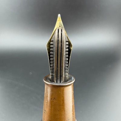 Ideal High Class Kamakura-Bori Urushi Eyedropper Fountain Pen 14K Gold Fine Nib