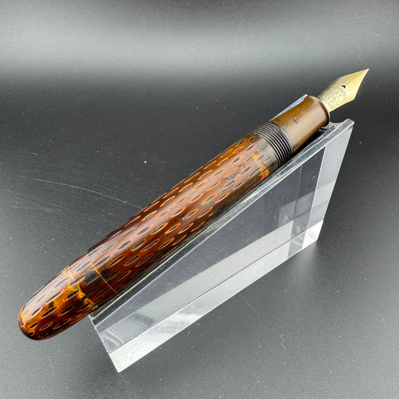 Ideal High Class Kamakura-Bori Urushi Eyedropper Fountain Pen 14K Gold Fine Nib