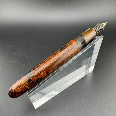 Ideal High Class Kamakura-Bori Urushi Eyedropper Fountain Pen 14K Gold Fine Nib