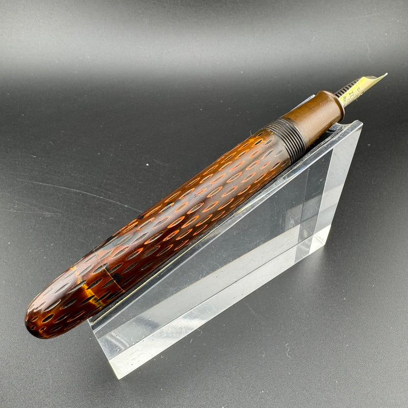 Ideal High Class Kamakura-Bori Urushi Eyedropper Fountain Pen 14K Gold Fine Nib