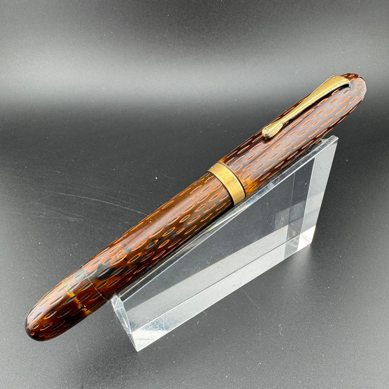 Ideal High Class Kamakura-Bori Urushi Eyedropper Fountain Pen 14K Gold Fine Nib