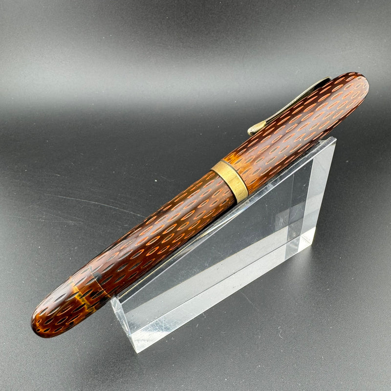 Ideal High Class Kamakura-Bori Urushi Eyedropper Fountain Pen 14K Gold Fine Nib