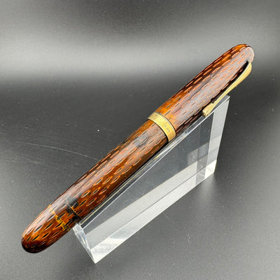 Ideal High Class Kamakura-Bori Urushi Eyedropper Fountain Pen 14K Gold Fine Nib