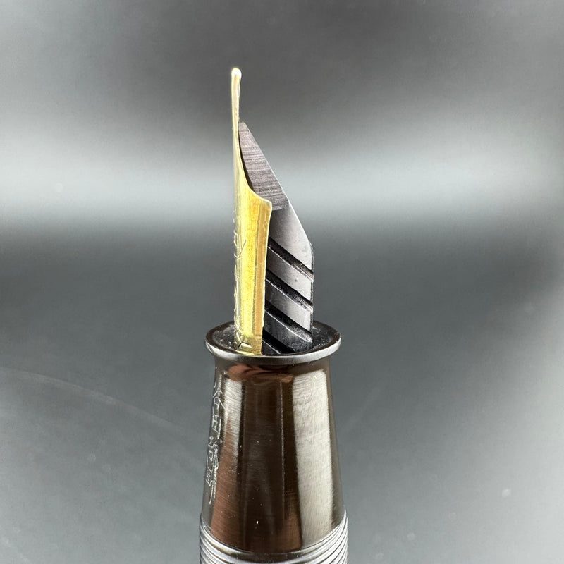 Steady Kamakura-Bori Urushi Eyedropper Fountain Pen 14K Gold Extra-Fine Nib