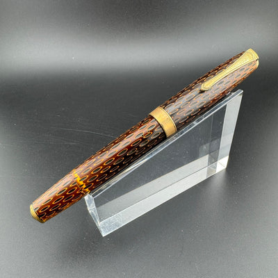 Steady Kamakura-Bori Urushi Eyedropper Fountain Pen 14K Gold Extra-Fine Nib