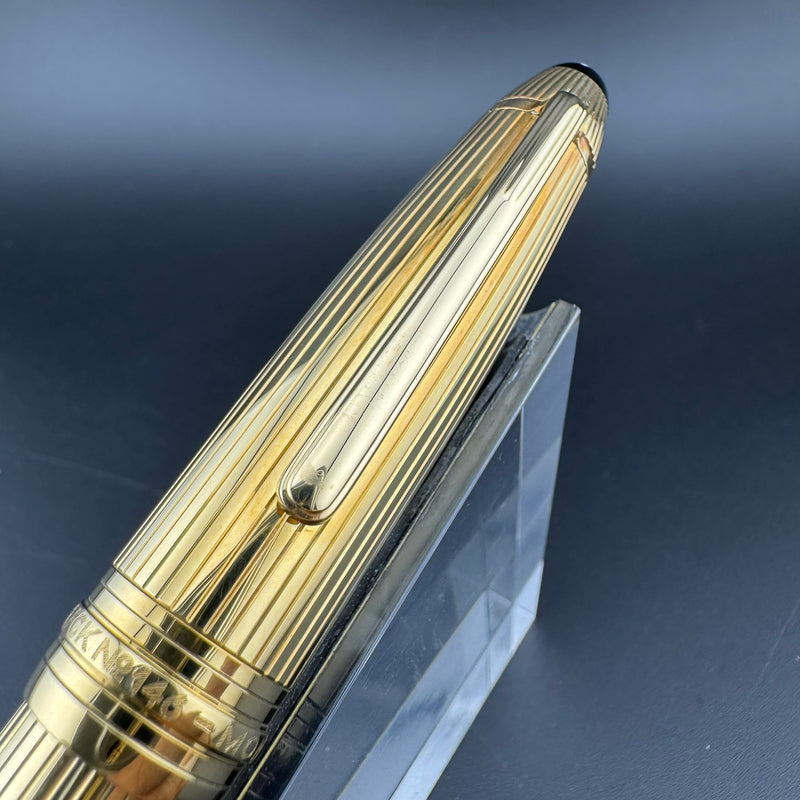 Montblanc No. 1467 Solitaire Solid 18K Gold Fountain Pen 18K Gold Extra-Fine Nib