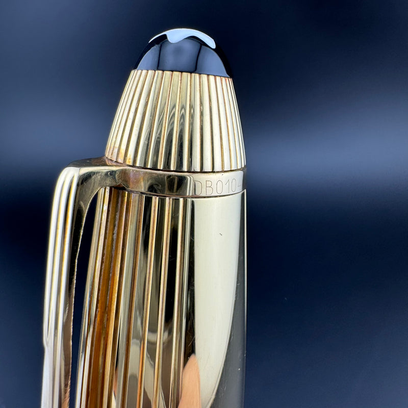 Montblanc No. 1467 Solitaire Solid 18K Gold Fountain Pen 18K Gold Extra-Fine Nib