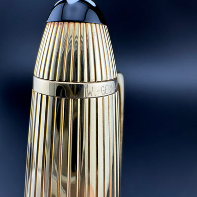 Montblanc No. 1467 Solitaire Solid 18K Gold Fountain Pen 18K Gold Extra-Fine Nib