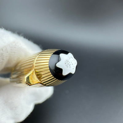 Montblanc No. 1467 Solitaire Solid 18K Gold Fountain Pen 18K Gold Extra-Fine Nib