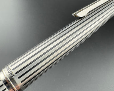 Platinum Black Stripe Pocket Fountain Pen 18K Gold SF Nib