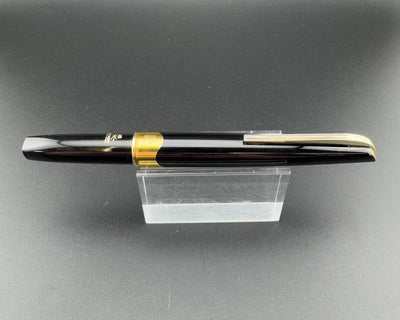 Platinum Black Resin Pocket Fountain Pen 18K Gold F Nib