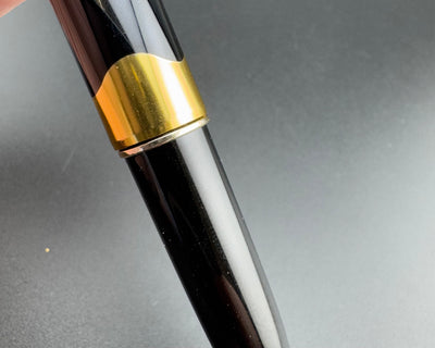 Platinum Black Resin Pocket Fountain Pen 18K Gold F Nib