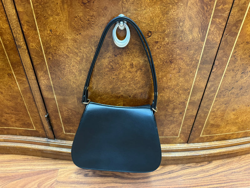 Somes Dressage SDR 02 Black Leather Shoulder Saddle Bag
