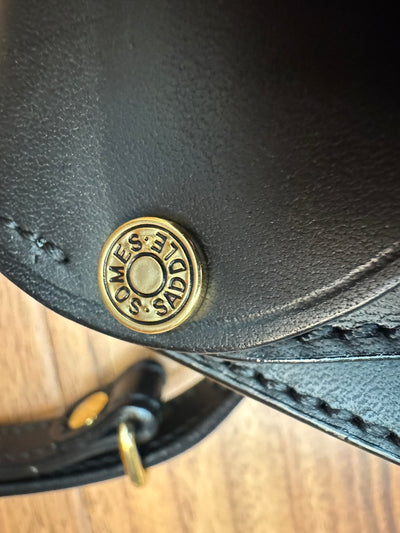 Somes Dressage SDR 02 Black Leather Shoulder Saddle Bag