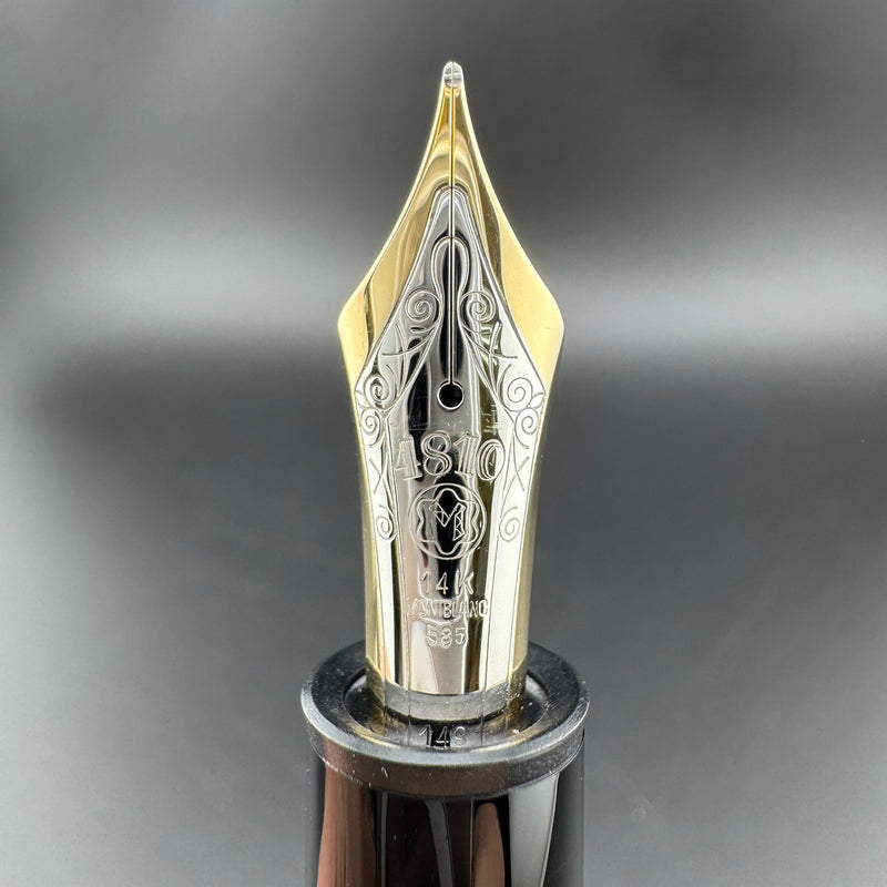Montblanc Meisterstück No. 149 Fountain Pen 14K Gold Fine Nib Serviced
