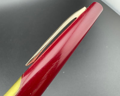 Pilot Elite L Burgundy Pocket Fountain Pen 18K Gold F Nib