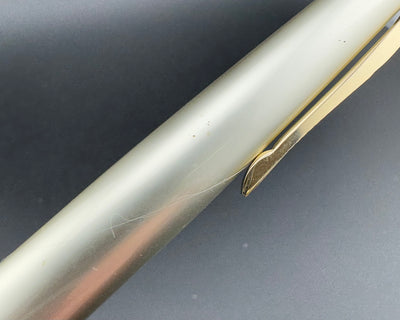 Platinum Silver Pocket Fountain Pen 18K Gold M Nib