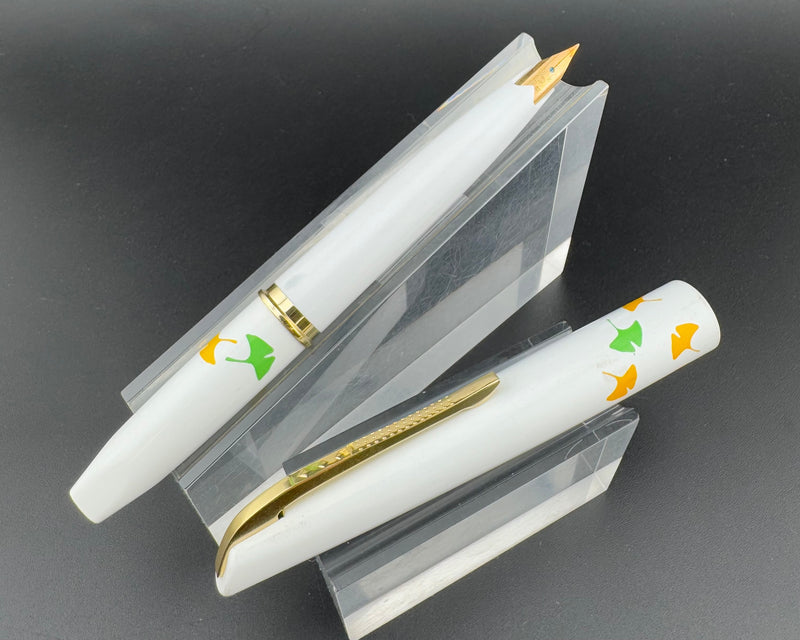 Platinum Painted Pocket Fountain Pen 18K Gold SF Nib