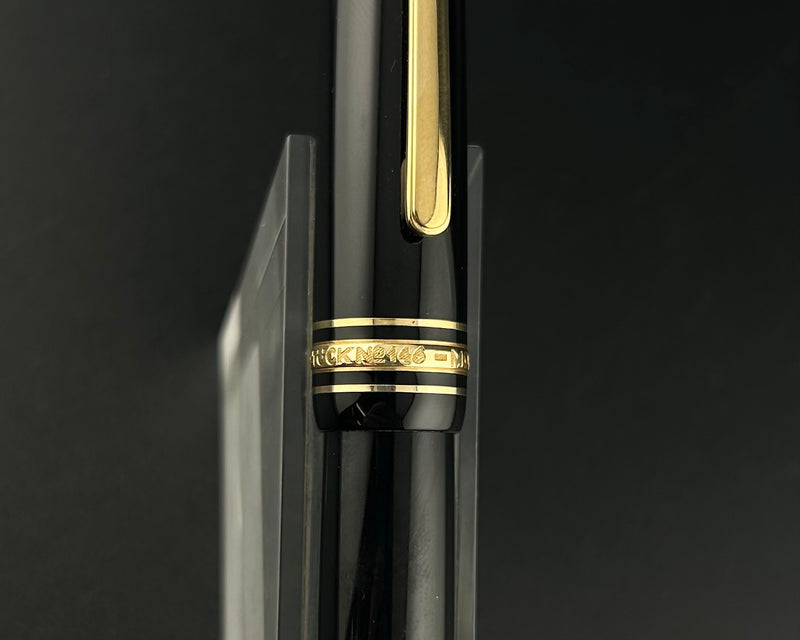 Montblanc Meisterstück No. 146 Fountain Pen Serviced, 14K Gold, Medium Nib