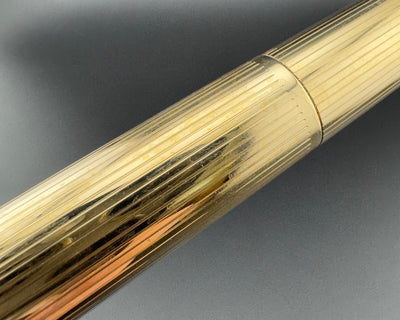 Pelikan No. 60 Rolled Gold Fountain Pen 18C Gold F Nib Serviced