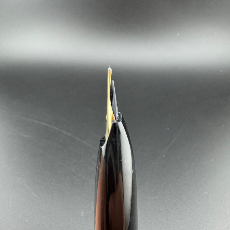 Platinum Black & Gold Pocket Fountain Pen 14K Gold Fine Nib