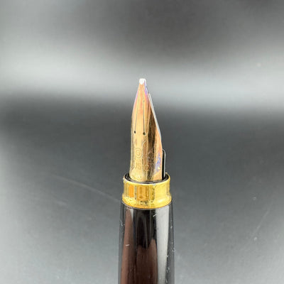 Platinum Black & Gold Pocket Fountain Pen 14K Gold MUSIC Nib