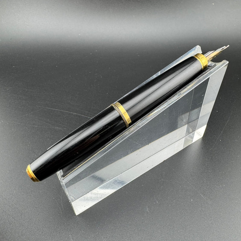Platinum Black & Gold Pocket Fountain Pen 14K Gold MUSIC Nib