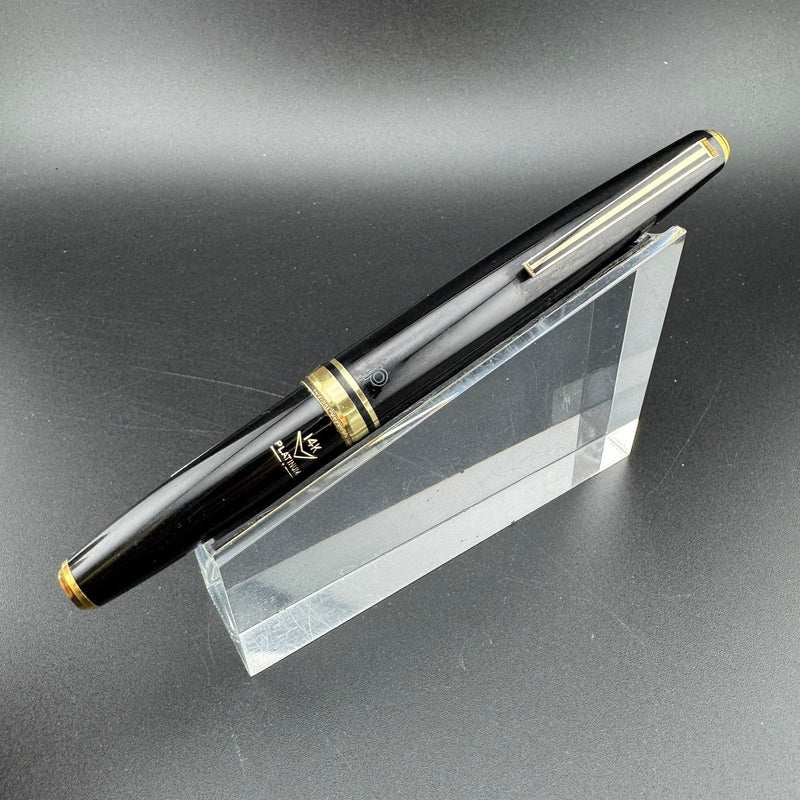 Platinum Black & Gold Pocket Fountain Pen 14K Gold MUSIC Nib