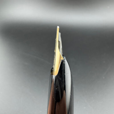 Platinum Black & Gold Pocket Fountain Pen 14K Gold Fine Nib