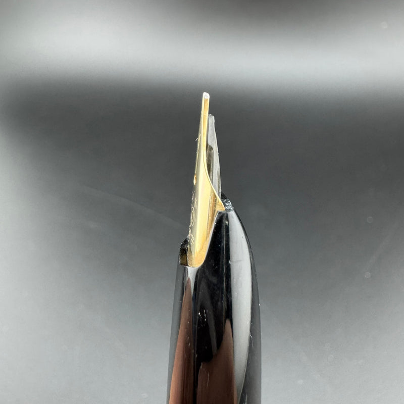 Platinum Black & Gold Pocket Fountain Pen 14K Gold Fine Nib